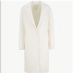 Sandro Cream/Ivory Dilan Wool Coat